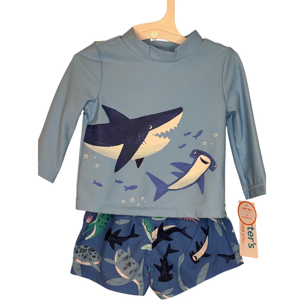 Carter’s Baby Shark Swim Set 6M NWT